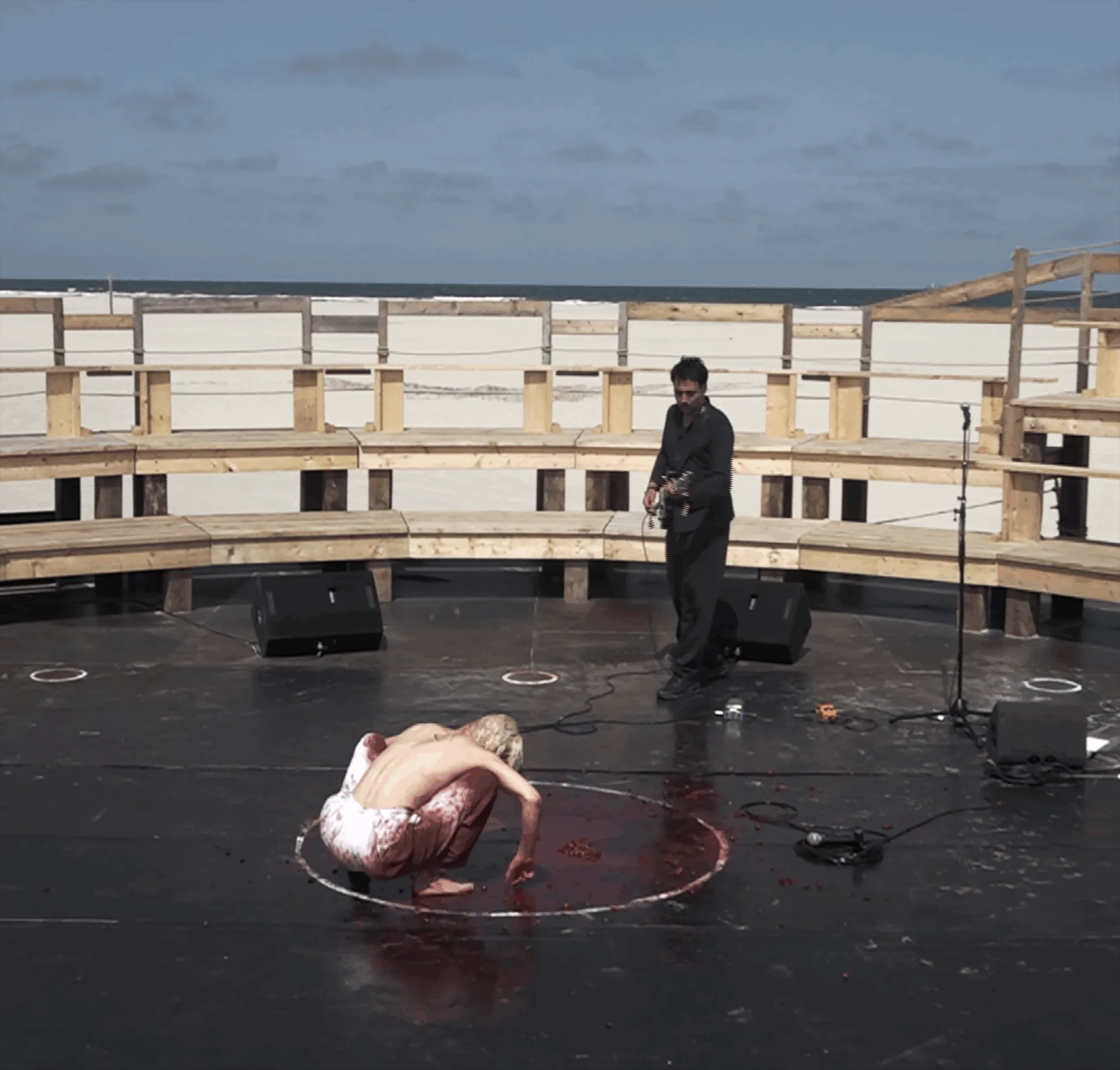 performance artist lisette ros and gabriel rolt with 'I'll dance as fast as I can--Part 2: The Raving Ones (Maenads)' 2025