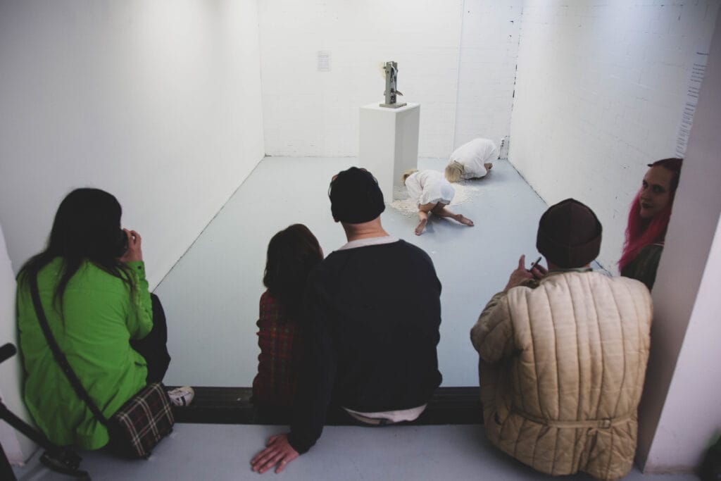 installation view part of lisette ros' new upcoming work "Presence in Absence" Piece four